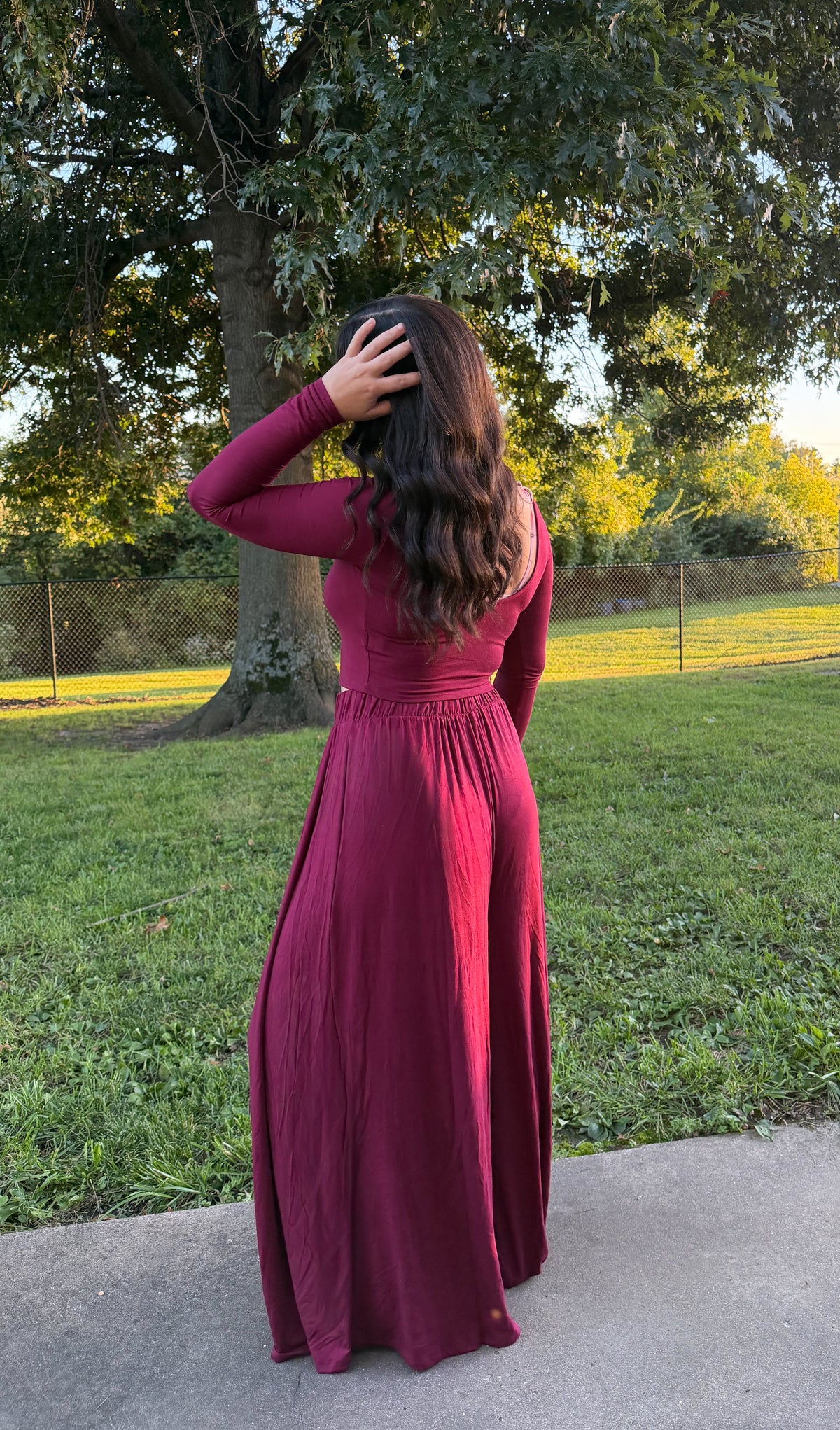 The Cozy Sunday Set - Burgundy