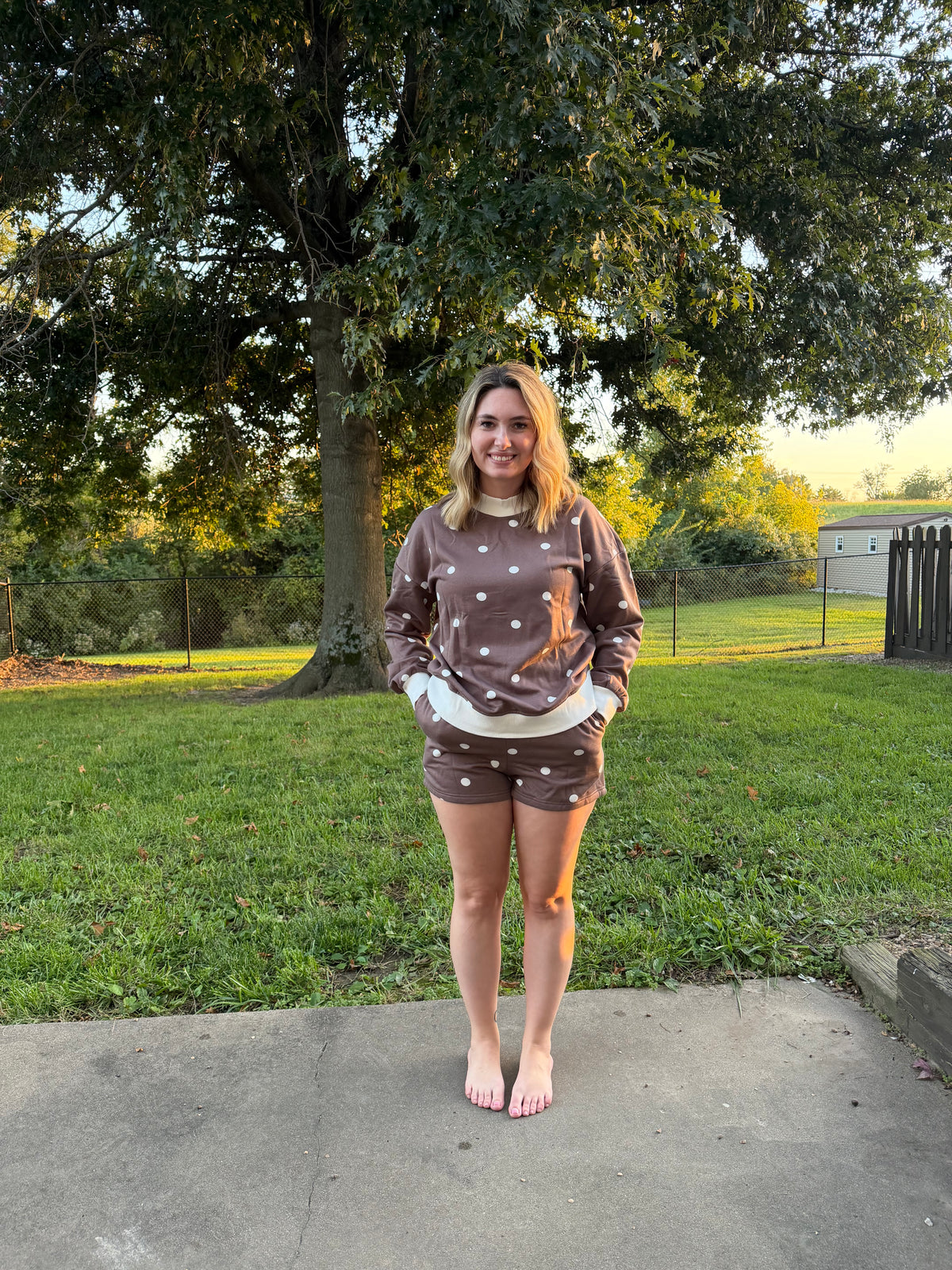 The Aspen Set - Brown Polka Dot