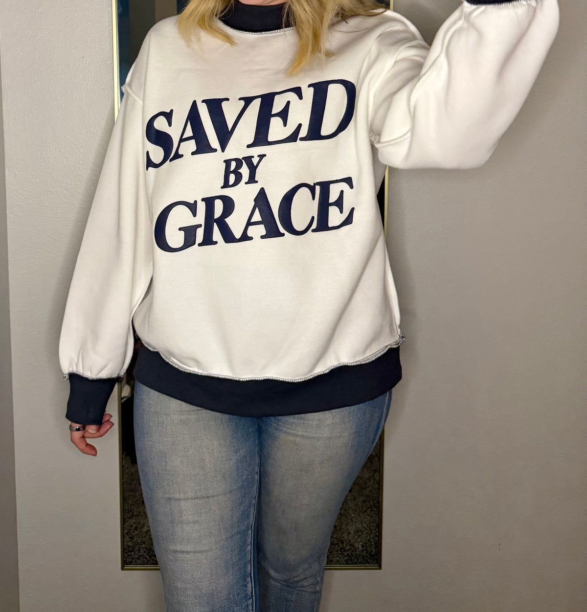 Grace Mock Neck - Charcoal